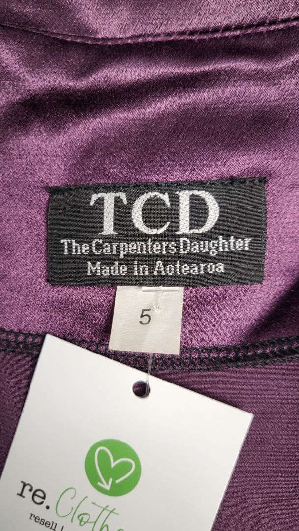 TCD Purple Sateen Longline Jacket (18)