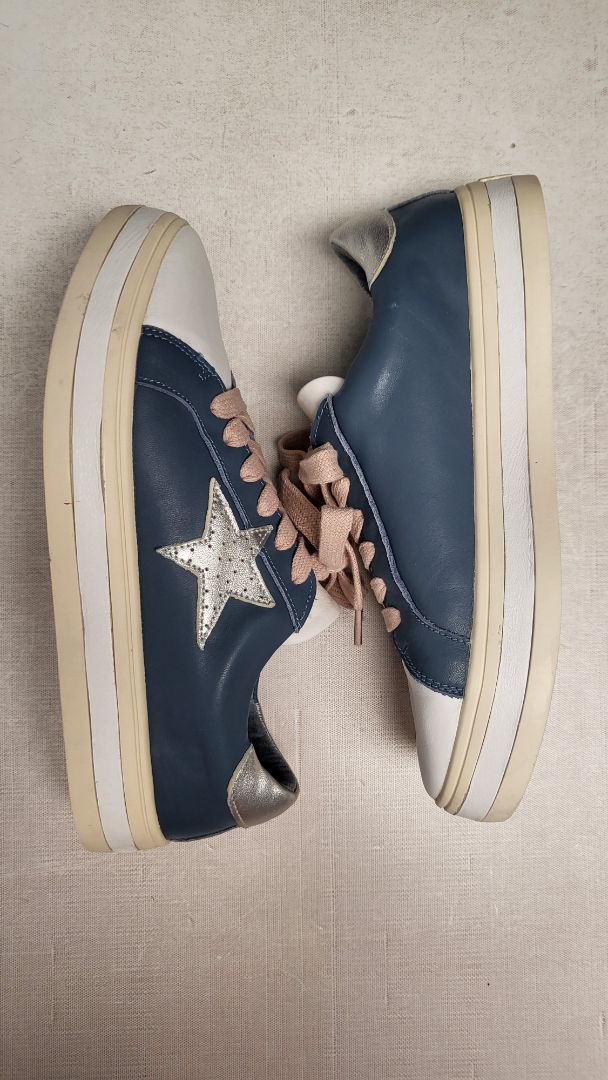 Alfie & Evie Blue/White Star Sneakers (37)
