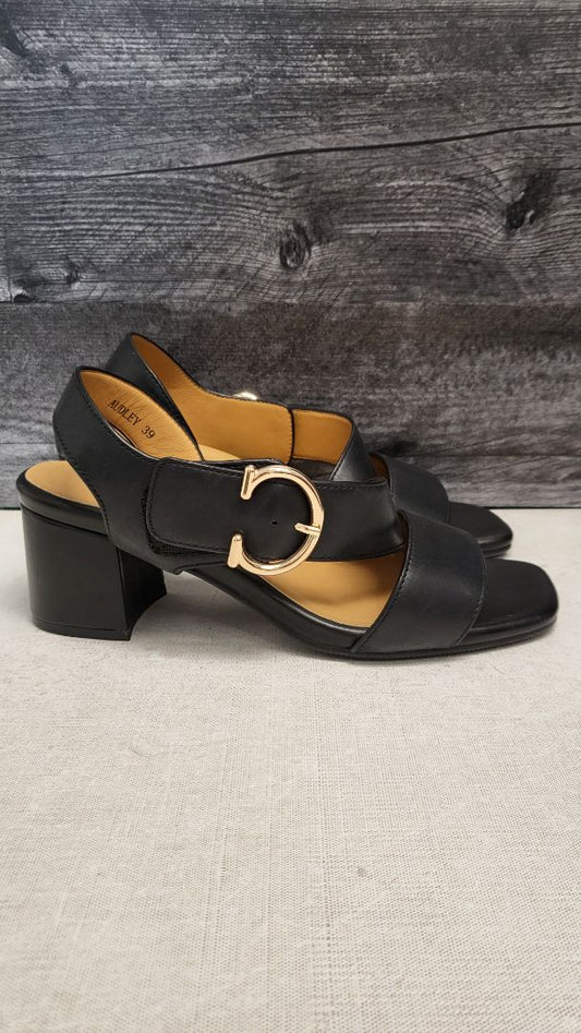 Silver Lining Black Audley Heels (39)