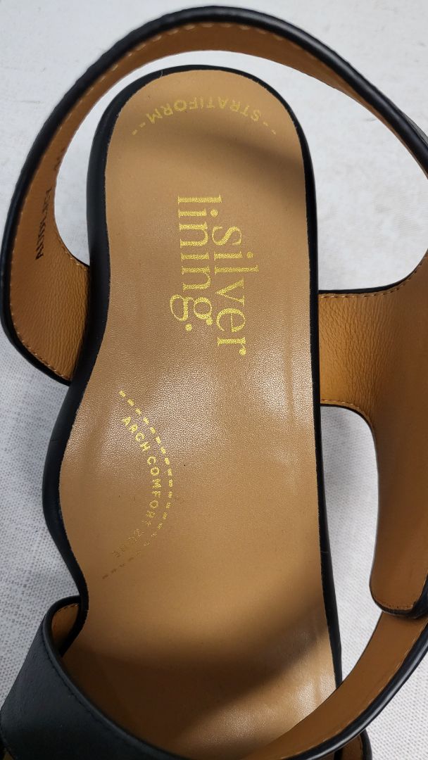 Silver Lining Black Audley Heels (39)