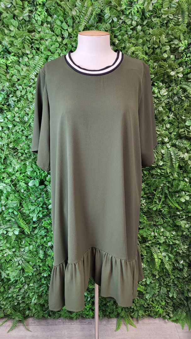 Stella Royal Khaki Drop Hem Dress (16)