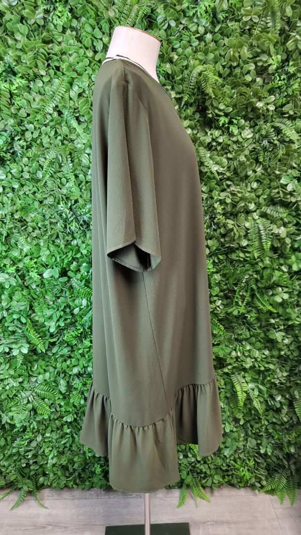 Stella Royal Khaki Drop Hem Dress (16)
