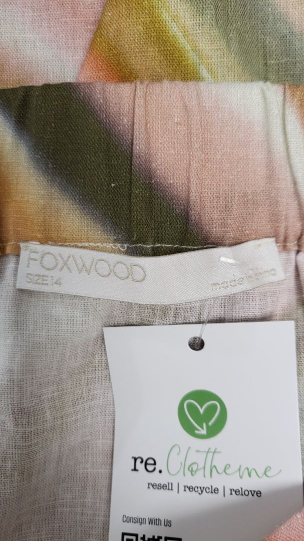 Foxwood Multi Linen Blend Skirt (14)