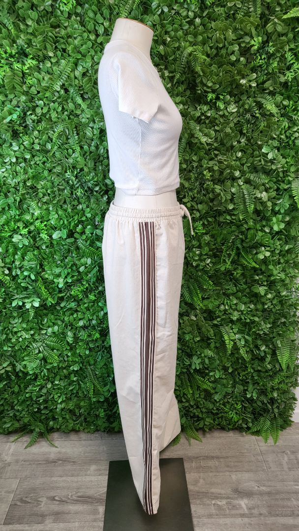 Silent Theory Oatmeal Wide Leg Pant (8-10)