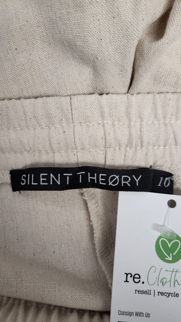 Silent Theory Oatmeal Wide Leg Pant (8-10)