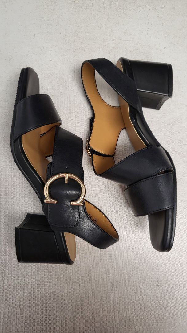Silver Lining Black Audley Heels (39)