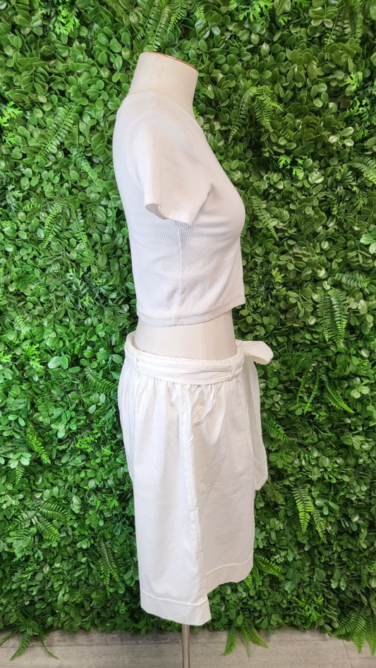 Bali Off-White Belted Shorts (16)