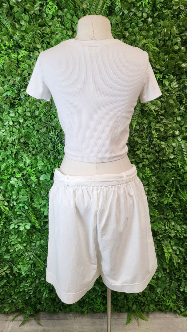 Bali Off-White Belted Shorts (16)
