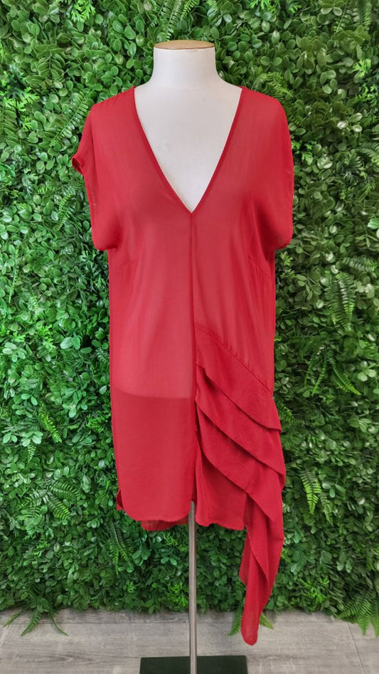 Repertoire Red Tunic Dress (12-14)