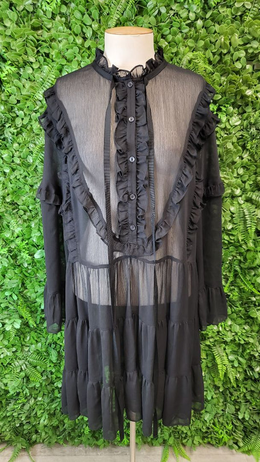 Coop Black Just A little Bib Dress BNWT (12)