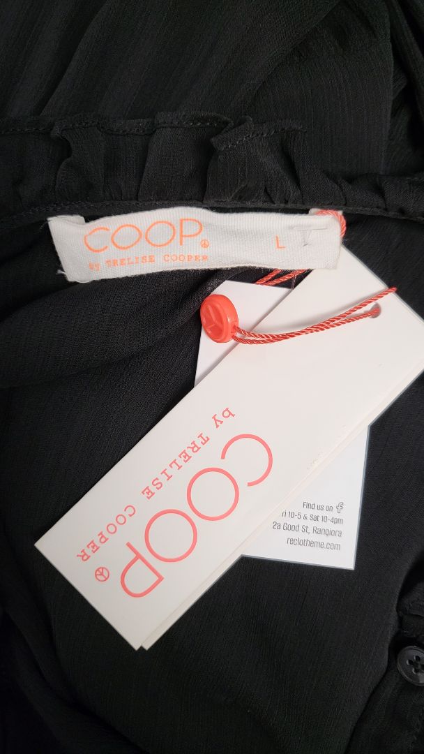 Coop Black Just A little Bib Dress BNWT (12)