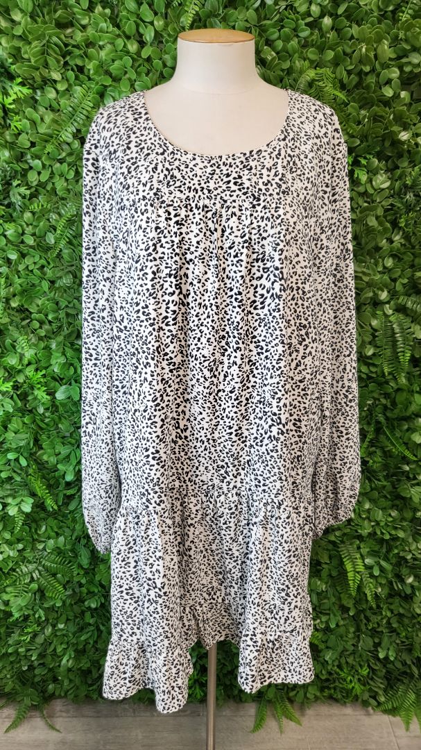 Charlo B/W Animal Print Dress (16)