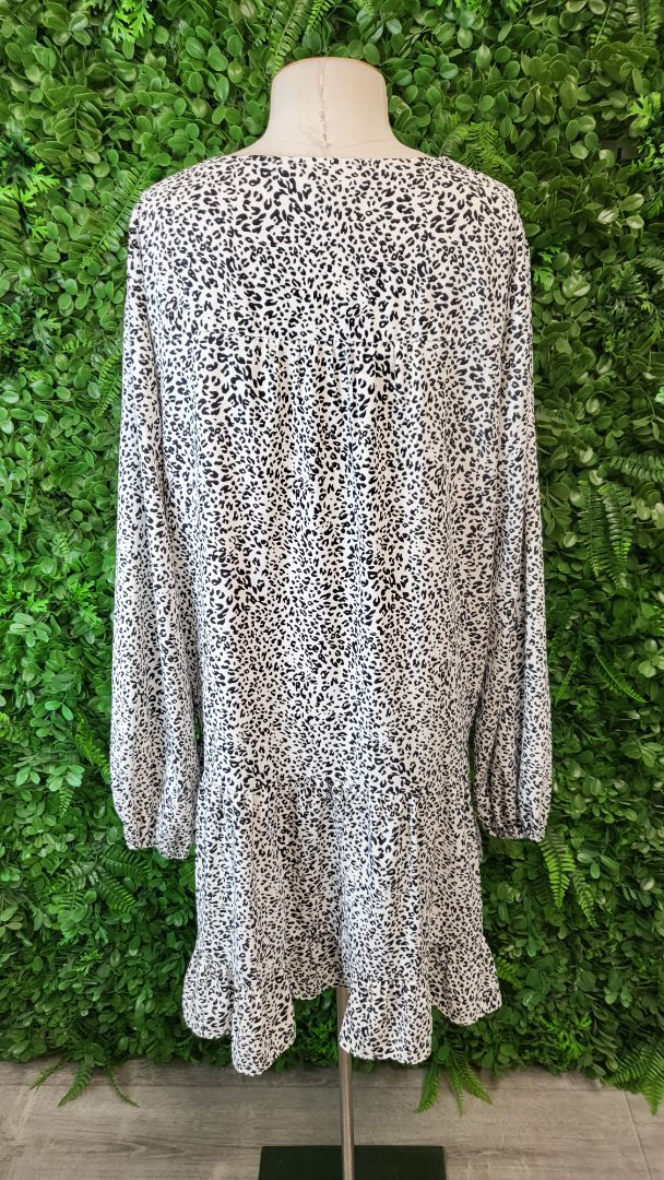 Charlo B/W Animal Print Dress (16)