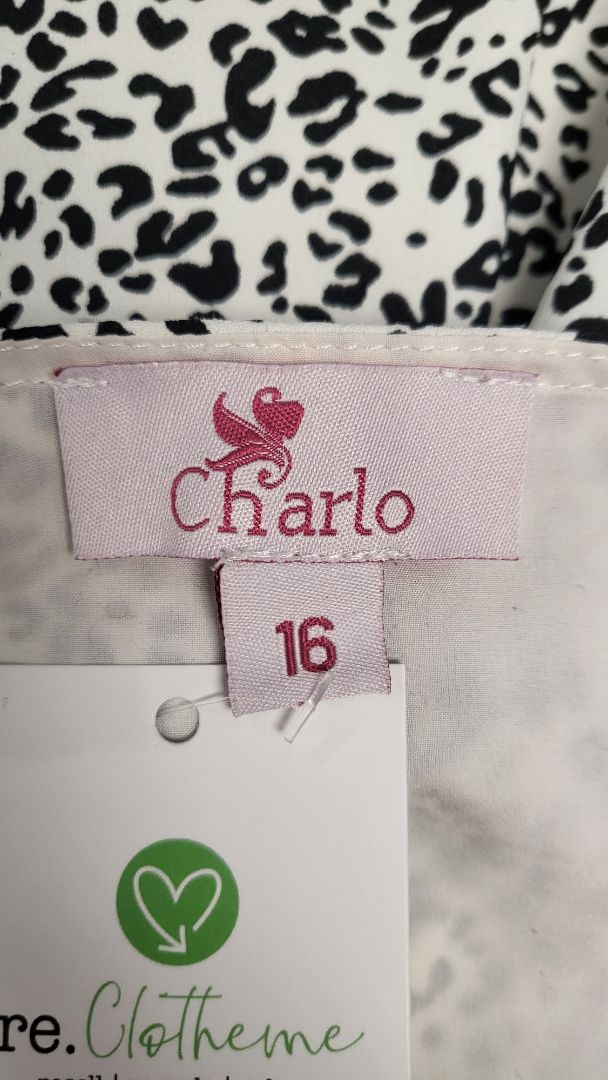Charlo B/W Animal Print Dress (16)