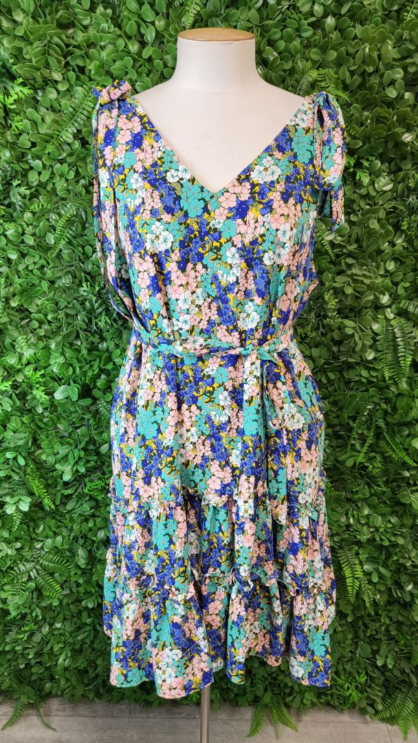 Charlo Multi Floral Mini Dress (16)