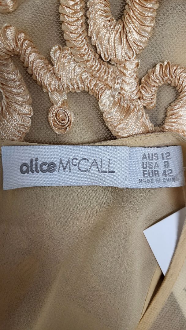 Alice McCall Apricot Dresses (10-12)
