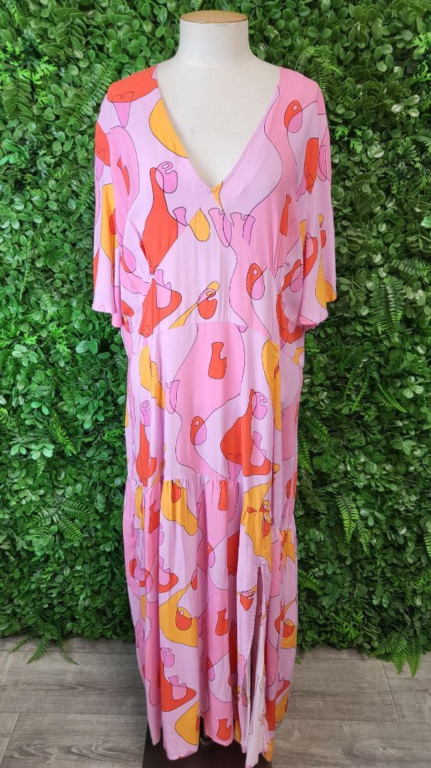 Never Fully Dressed Pink Love Clover Dress BNWT (22-24)