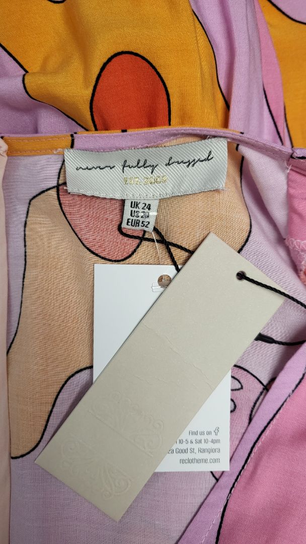 Never Fully Dressed Pink Love Clover Dress BNWT (22-24)