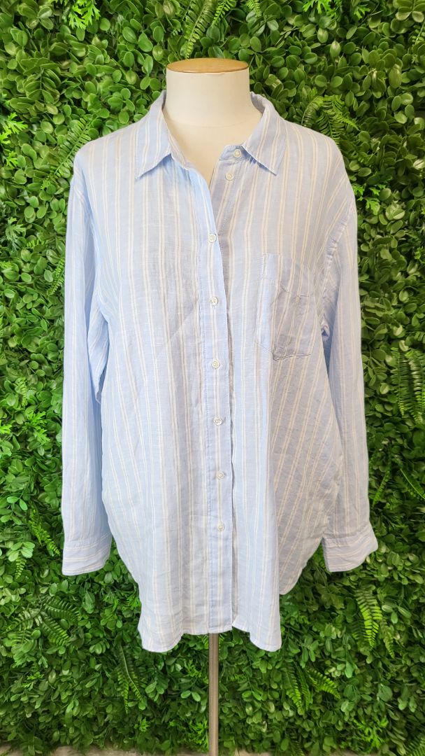 Country Road Blue Linen Shirt (14)