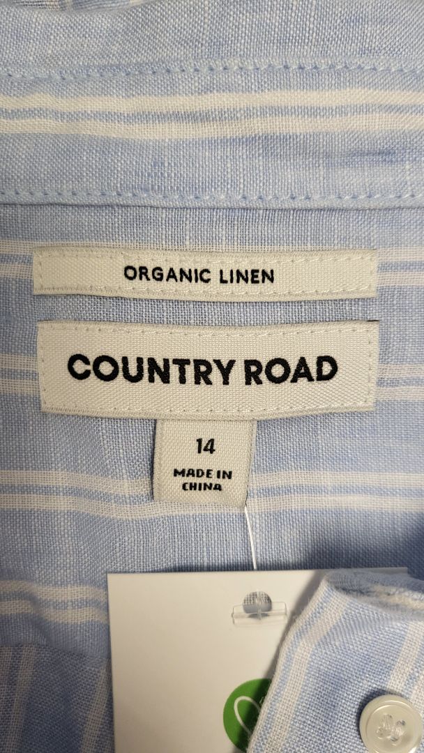 Country Road Blue Linen Shirt (14)