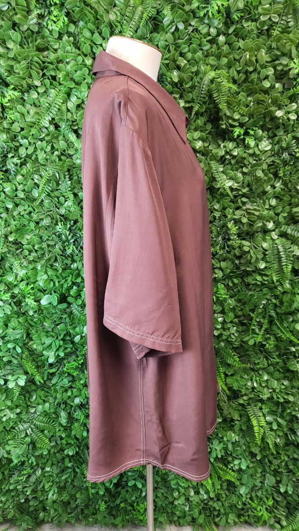 Moke Chocolate Linen Blend Shirt BNWT (20)