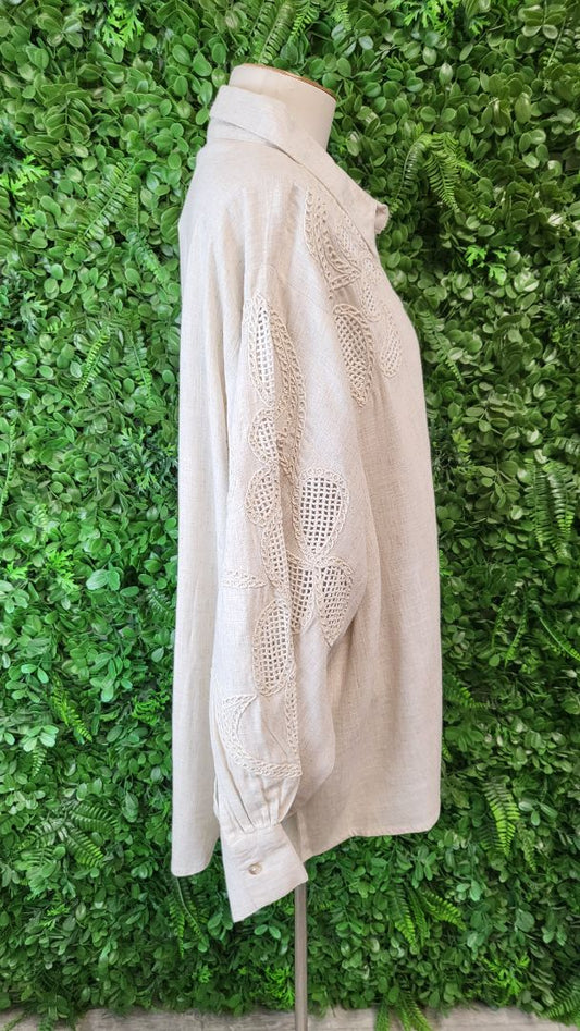 Zarc Natural Embroidery Shirt BNWT (22-24)