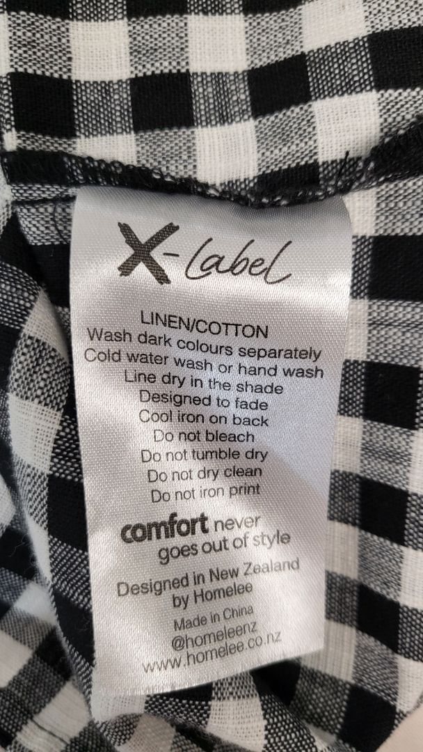 XLabel Gingham Frill Sleeve Top (8-10)