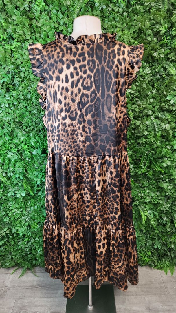 Friday Flamingo Animal Print Mid Dress (18-20)