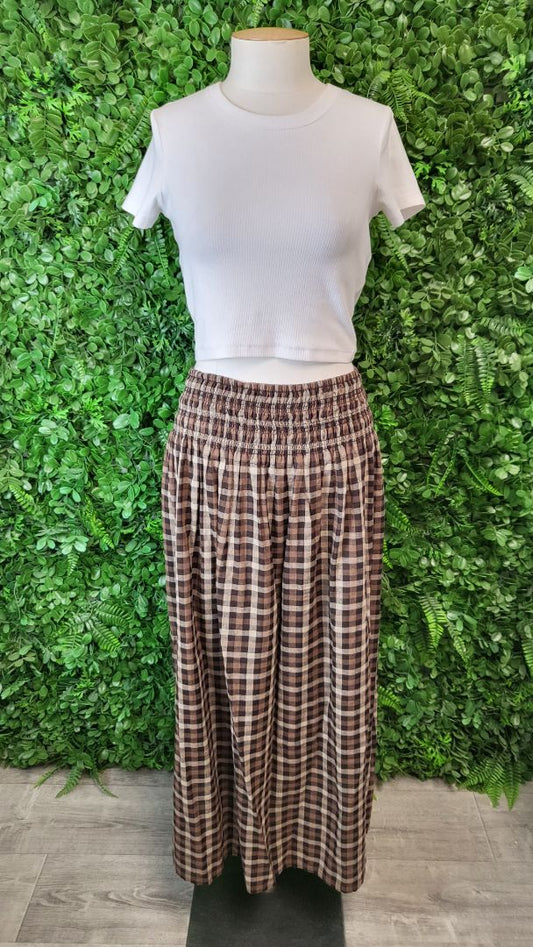 Foxwood Brown Check Skirt (20)