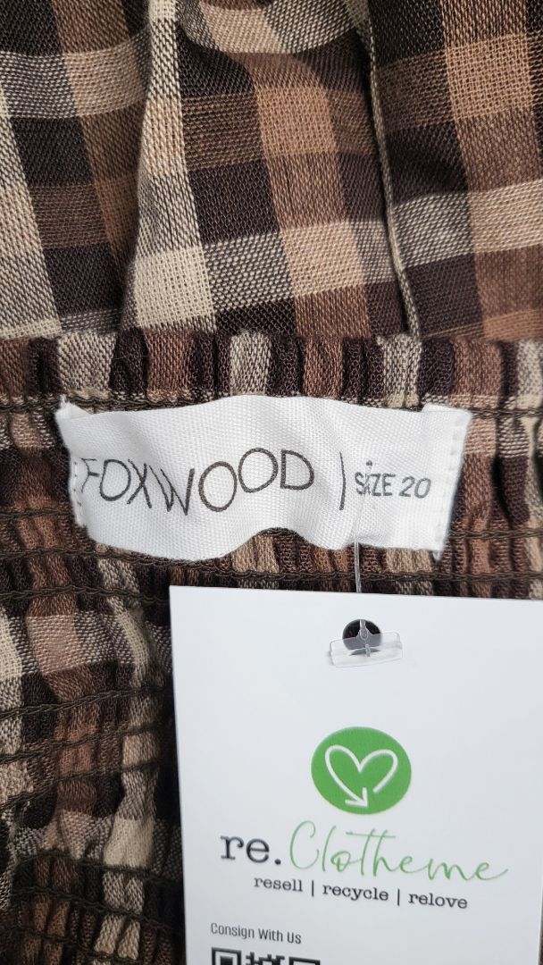 Foxwood Brown Check Skirt (20)