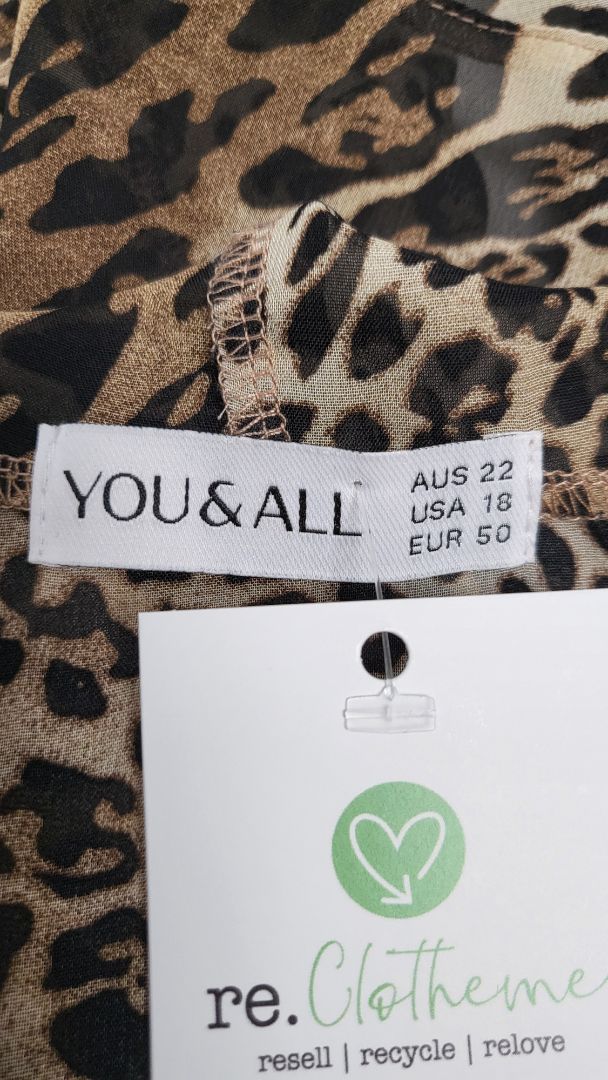 You & All  Ruffle Animal Print Top (22)