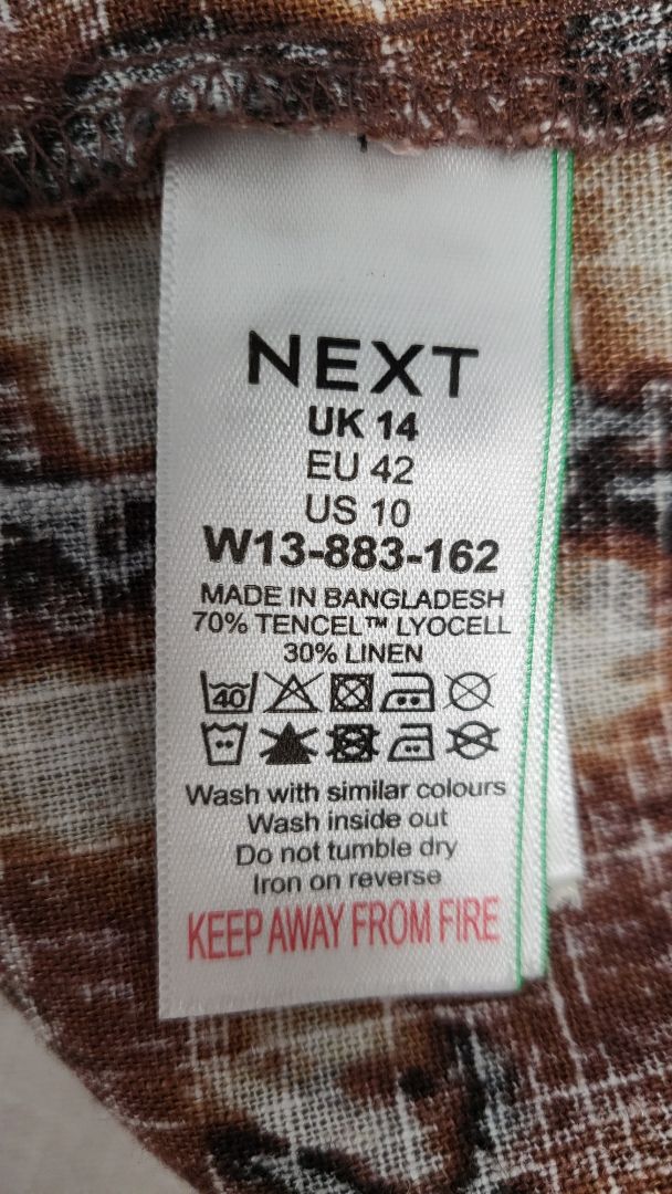 Next Brown Animal Print Top (14)