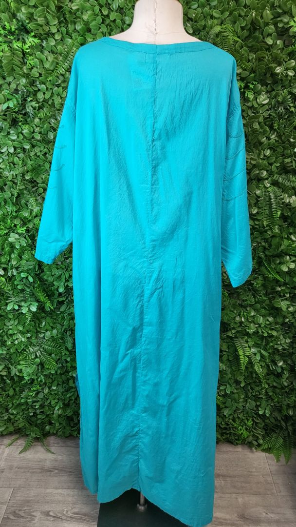 Shardonay Blue Kaftan Dress (20-24)