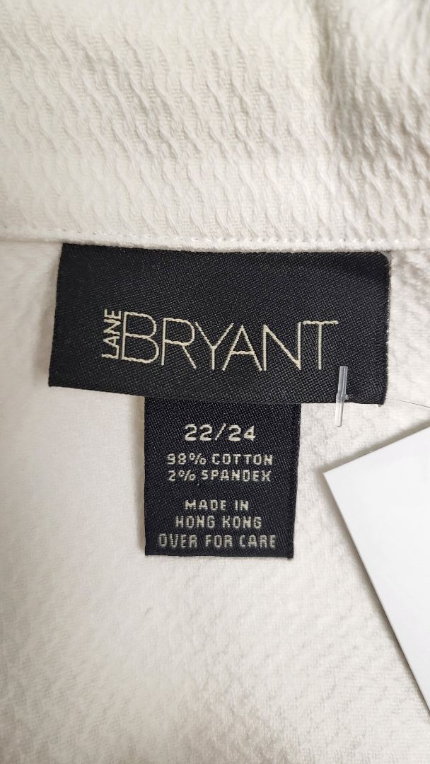 Lane Bryant White 3 Button Jacket (22-24)