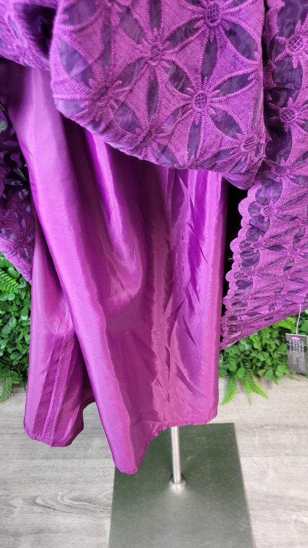 Betty Jackson Purple Fit Flare Dress (16)