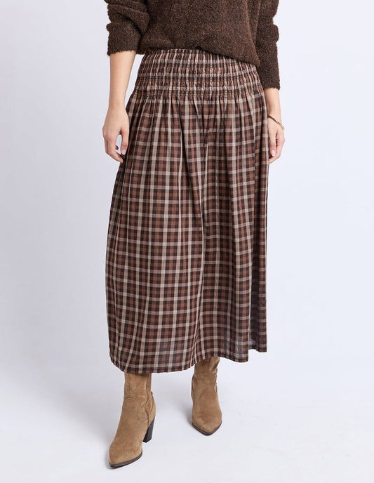 Foxwood Brown Check Skirt (20)