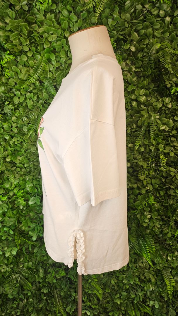 Coop White Flower Hour Tee (10-12)