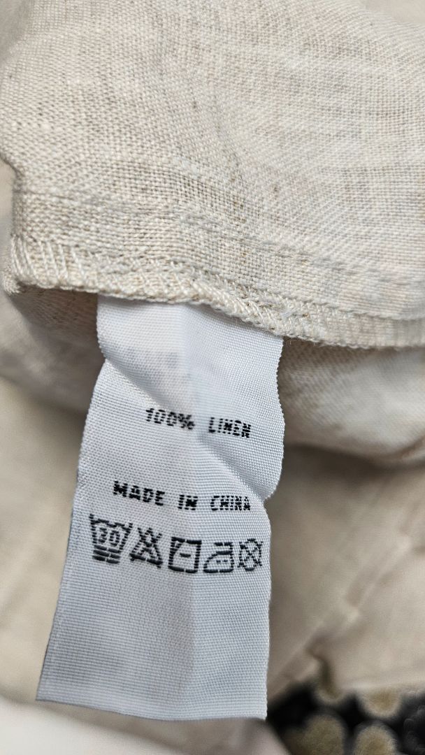 Foil Natural Linen Shift Dress (10)