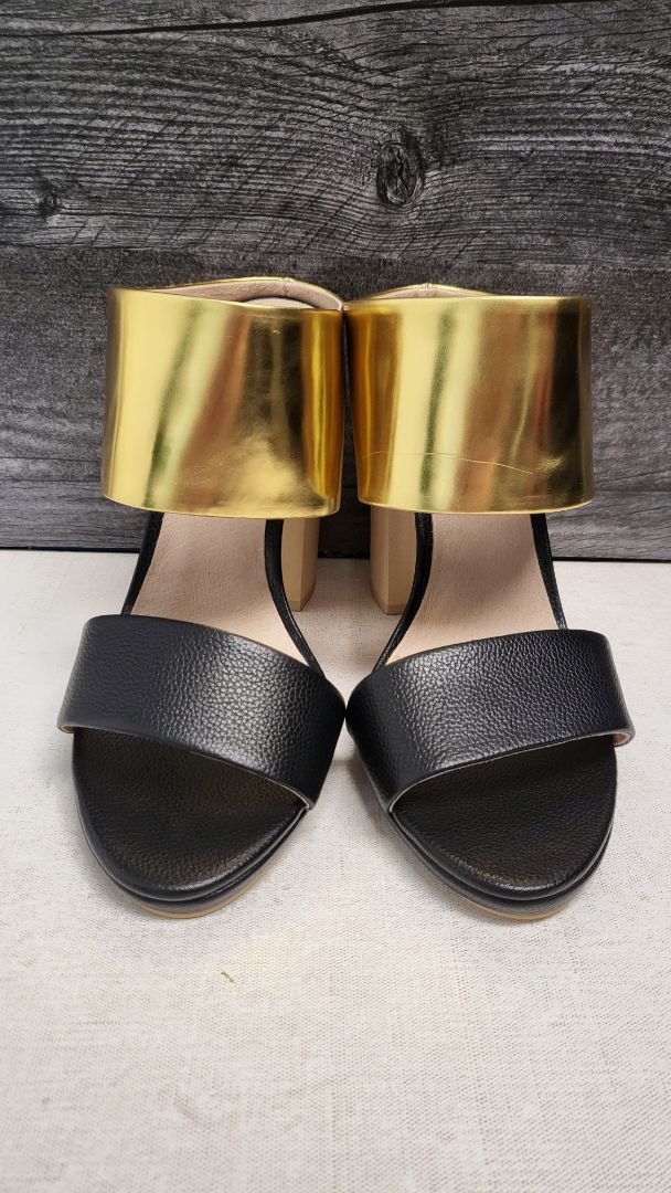 Kathryn Wilson Gold/Black Lisa Heel (38)