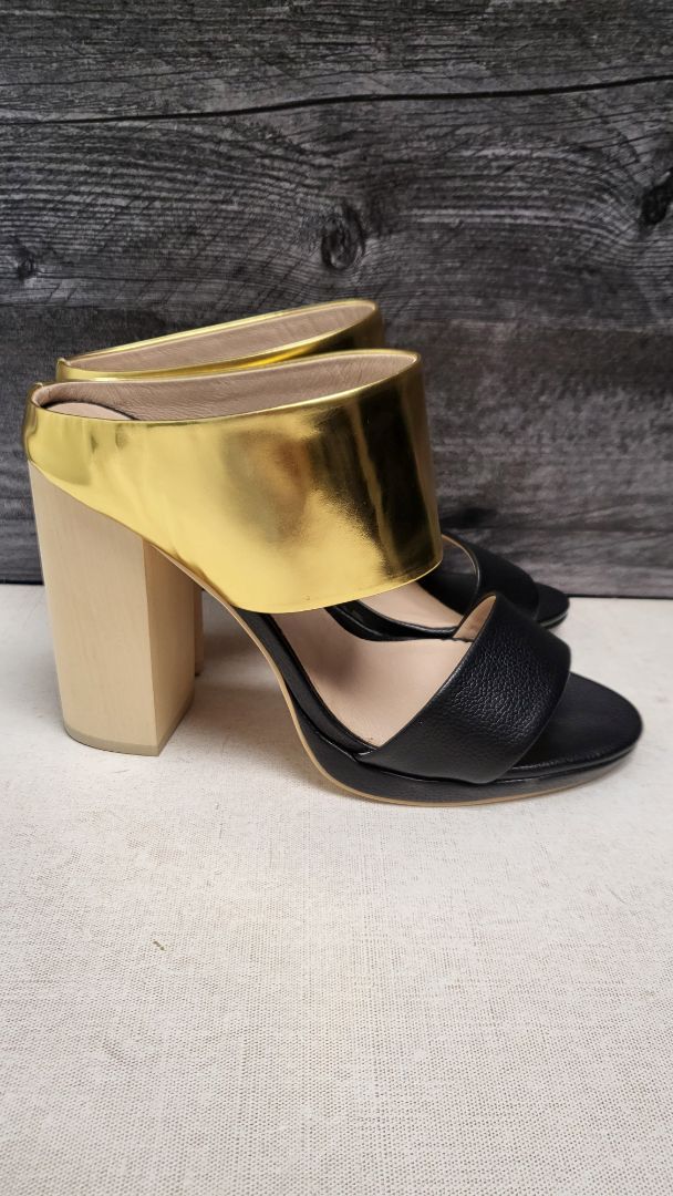 Kathryn Wilson Gold/Black Lisa Heel (38)