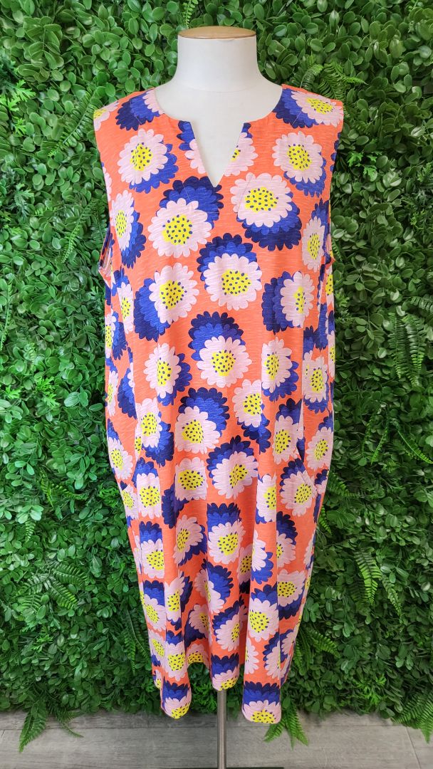 Foil Floral Print Floral Dress (14)
