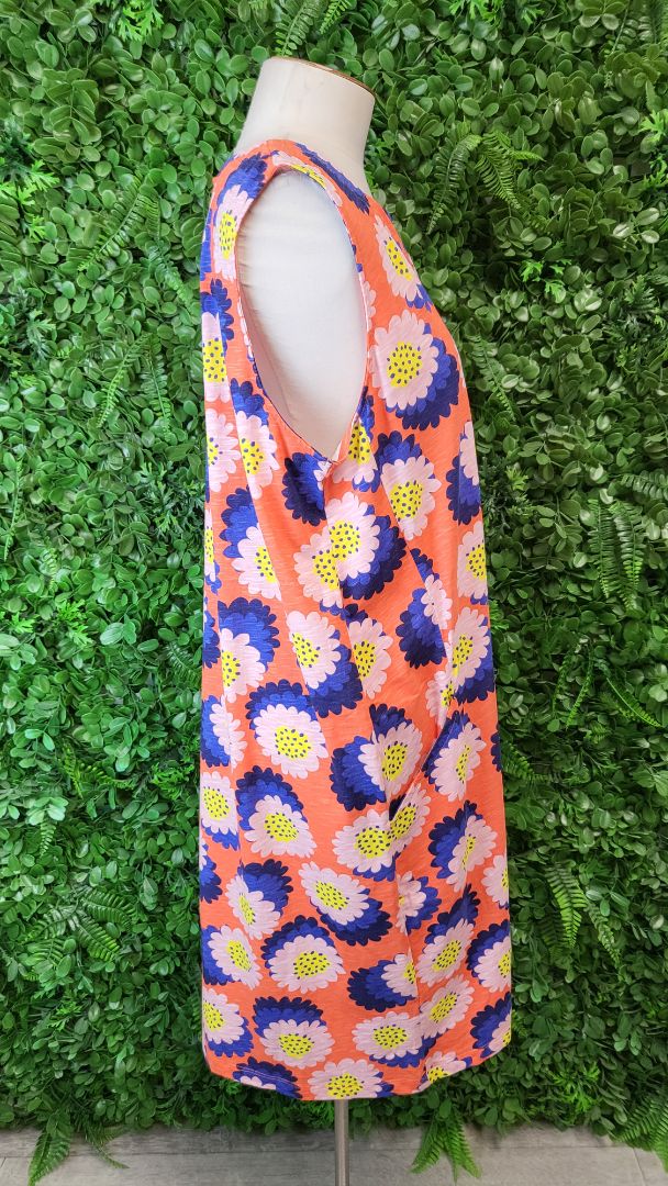 Foil Floral Print Floral Dress (14)