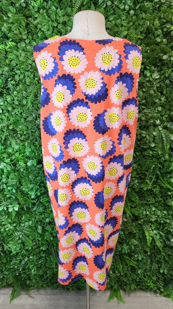 Foil Floral Print Floral Dress (14)
