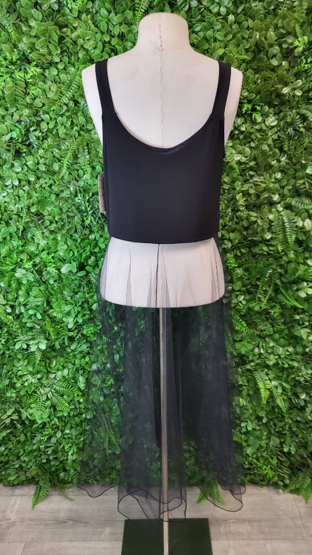Cashews Black Layering Tulle Slip BNWT (10)