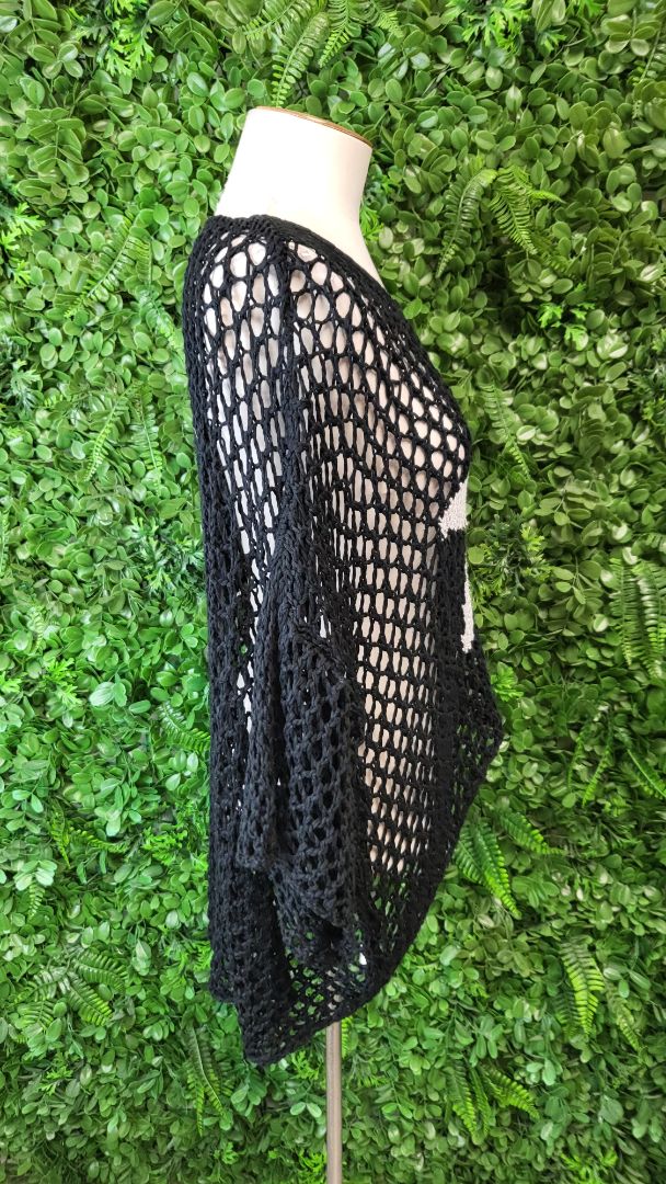 The Hip Shop Black Net Jumper OSFM