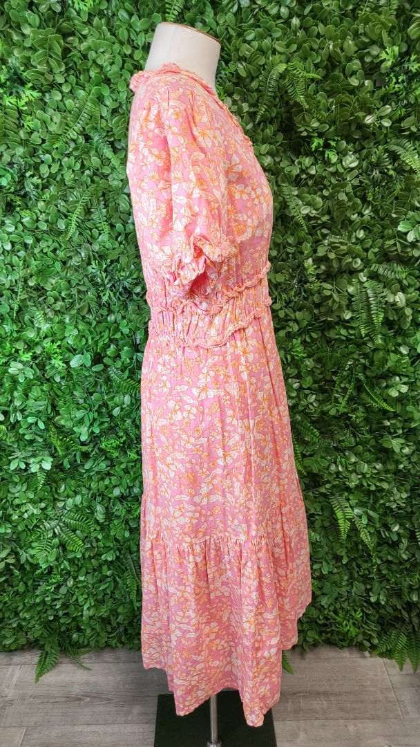 Yas Print Midi Dress (10-12)
