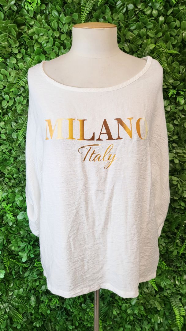 Italia White Milano Top (10-12)