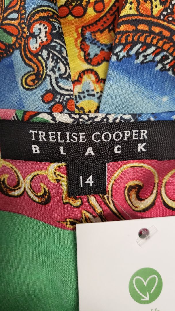 Trelise Cooper Black Multi Double Delight Dress (14)