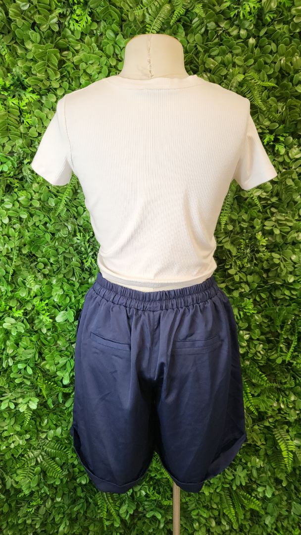Pretty Basics Navy Katniss Shorts BNWT (12)
