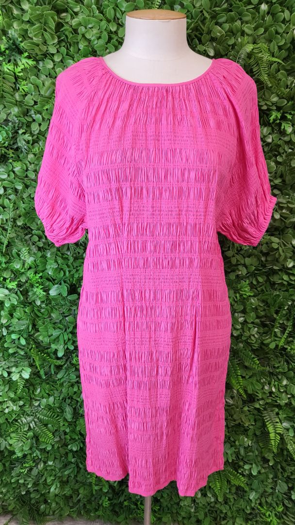 Max Pink Textured Dress (12)